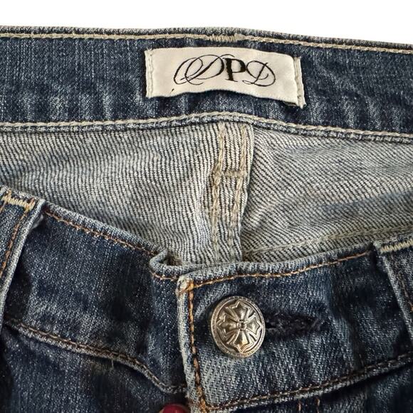 DPD Bootcut Jeans Women's Sz 27 Y2K Embroidered pockets 90s Vintage Retro - Picture 5 of 11